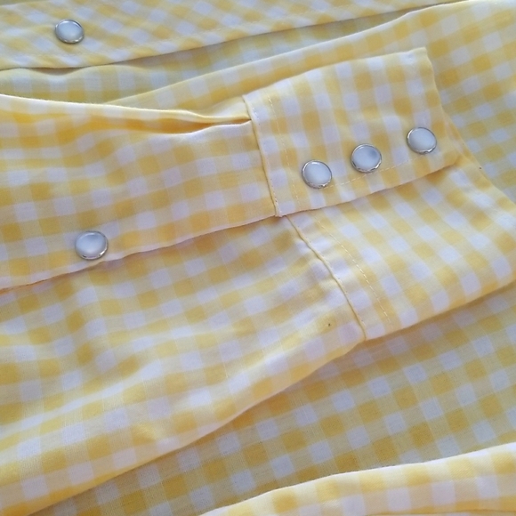 Malco Modes Vintage Square Dance Snap Button Shirt - Picture 7 of 8